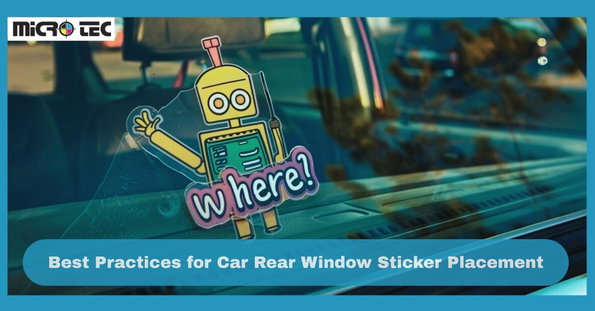 car rear window sticker placement