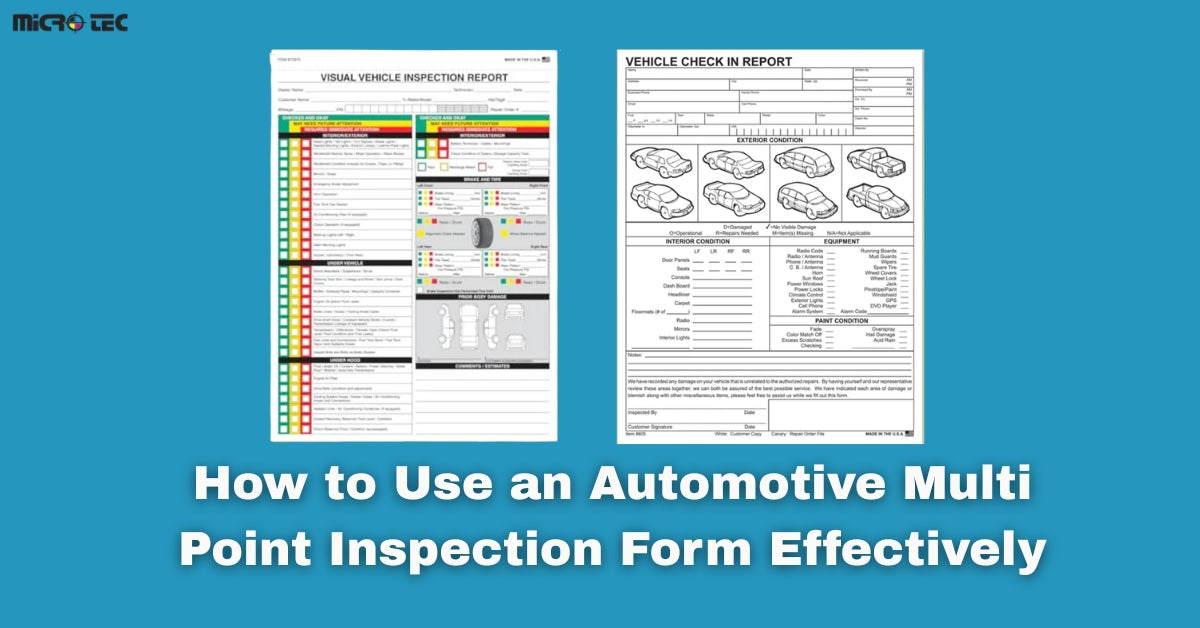 How to Use an Automotive Multi Point Inspection Form – Microtec