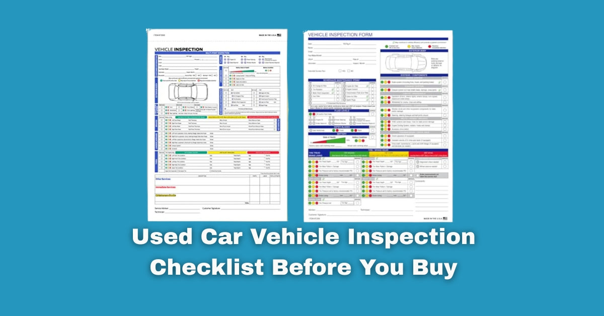 Used Car Vehicle Inspection Checklist Before You Buy – Microtec