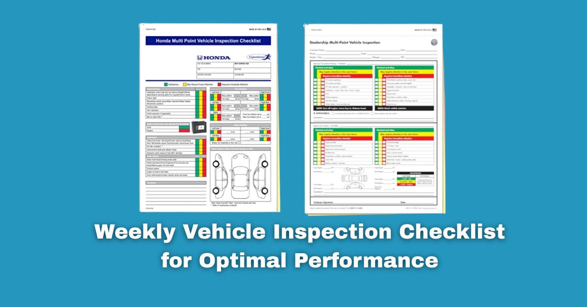 weekly vehicle inspection checklist
