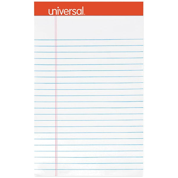 Perforated Ruled Writing Pads - 5" x 8" Narrow Ruled Paper - Notepads with Clean Tear-Offs - Ideal for School, Office, and Personal Use - 50 Sheets/Pad