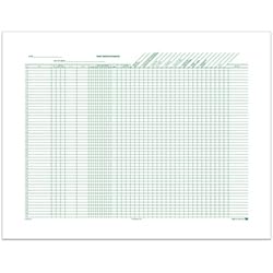 Padded Route Sheets for Automotive Repair Tracking - Large 22" x 17" Size 50# White Paper Pad - 50 Lines/Sheet (Green Print) for Daily Progress Monitoring and Record-Keeping