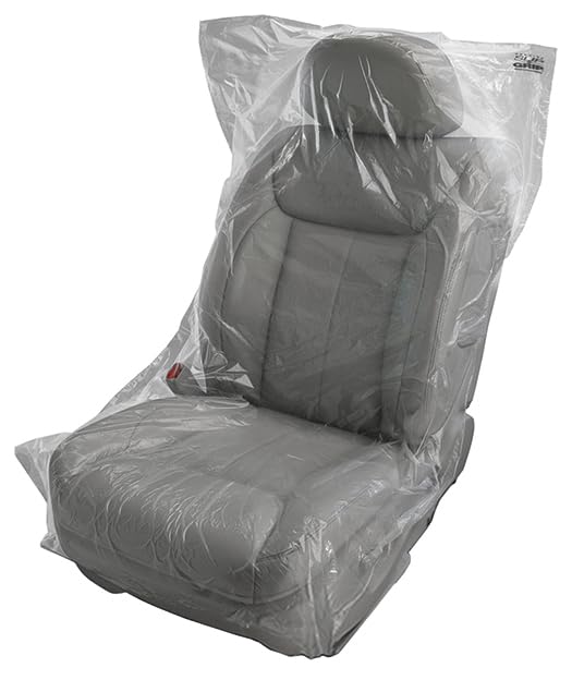 Black Non-Slip Seat Covers for Vehicle - 1 mil Thick, Fits Most Car Seats