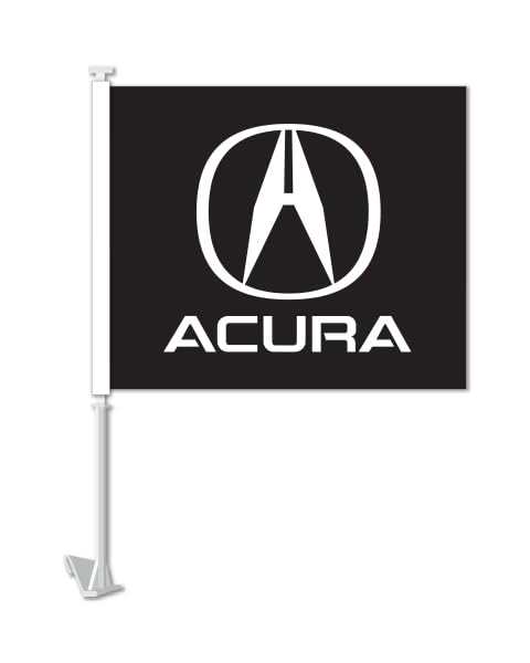 Manufacturer Clip-On Window Flags for Vehicles - Durable Cloth Flags with Plastic Molded Clip - 11" x 13" Size Flag with 19" Pole - Single-Sided Printing - Exclusive Use for Authorized Dealers Only