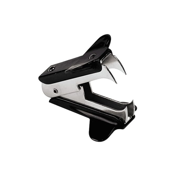 Premium Black Jaw Style Staple Remover - Metal and Plastic Construction - Effortlessly Removes Staples - Professional Office and School Supply - Non-Magnetic, Polished Surface Finish