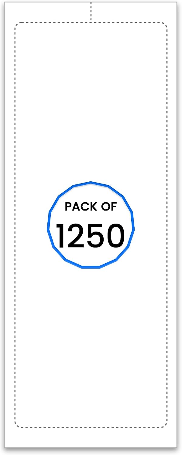 Blank Addendum Stickers for Car Dealerships – Fade-Resistant Self-Adhesive Window Decals, Heavy White Stock with Peel-Away Border, Laser Printer Compatible - Multiple Size Available