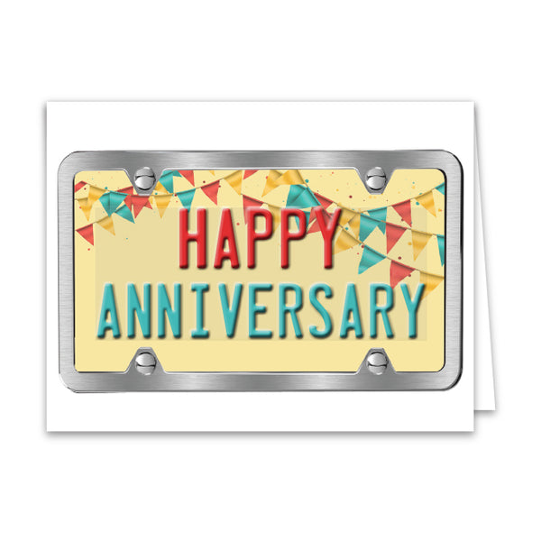 Vehicle Anniversary Greeting Cards for Auto Dealerships - 4.5" x 5.5" Size - Ideal for Car Dealerships and Retail Stores