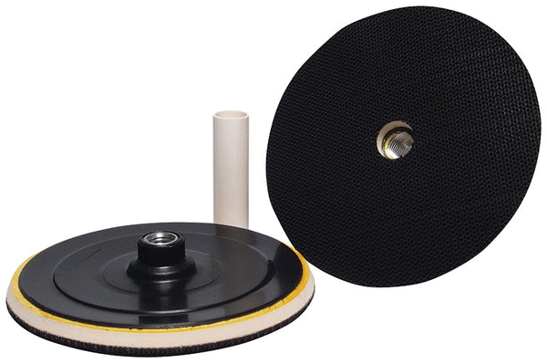7" Universal Velcro Backing Plate for Rounded Edge Buffing Pads - Fits Polishers with 5/8-11 Drive - Ideal for Automotive Detailing and Paint Restoration