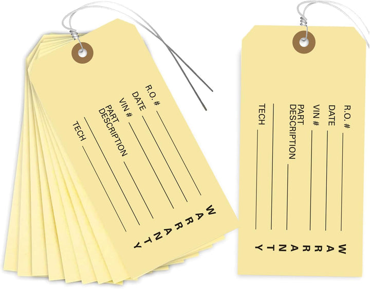 Damage Tags Rma Manila Warranty Parts Tags | Heavy Duty Tags With Wire – Microtec