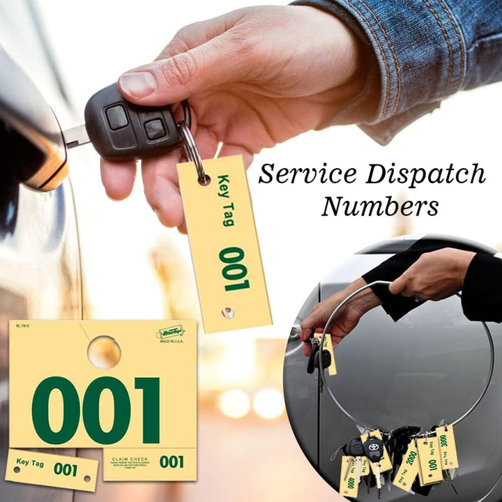 Heavy Stock Side-Padded Dispatch Tags – Red/Green Consecutive Numbers ...