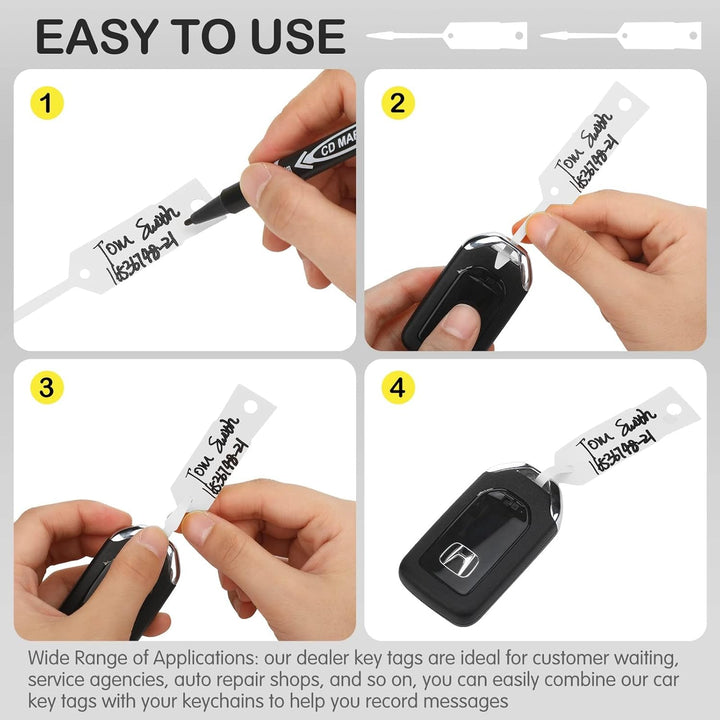 Self Locking Key Tags