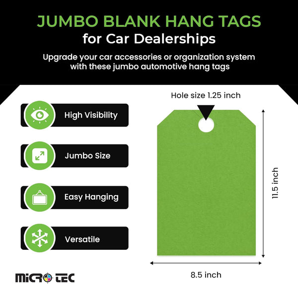 Car Hang Tags for Auto Dealerships | Ships Same Day – Microtec
