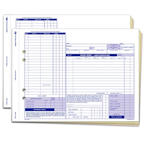 auto repair order form