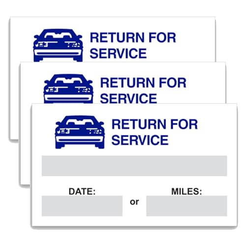 Blue Return for Service Static Cling Reminder Labels – Microtec