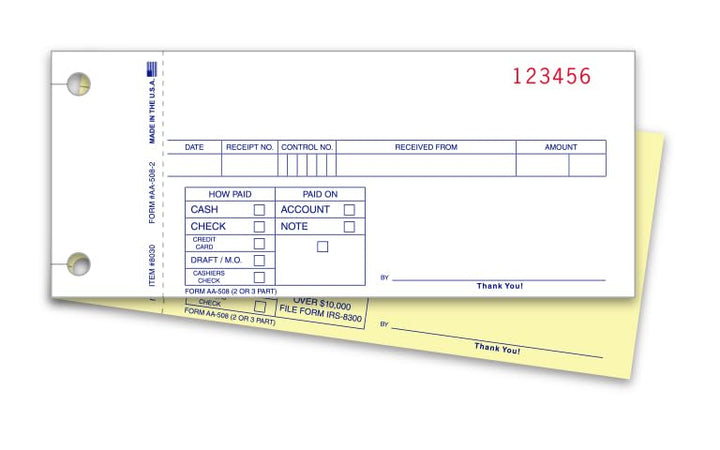 carbonless receipts