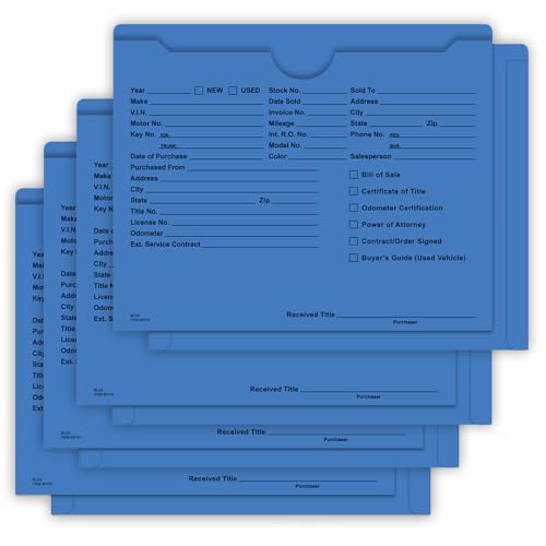 Deal Jacket Checklist.pdf Printed Deal Jackets for Automotive Dealerships – Ultra Heavy Duty 150 ...