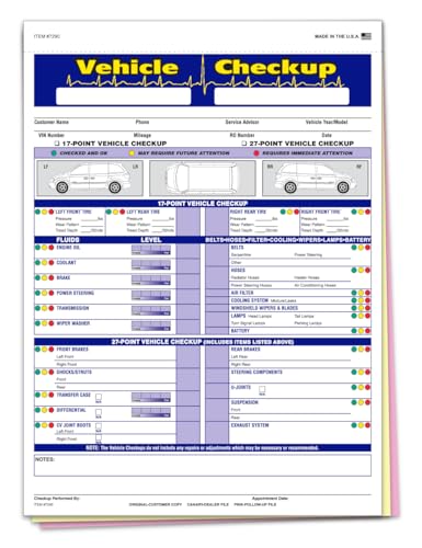 Gm Inspection Checklist Vehicle Inspection Checklist & Multi Point Inspection Form – Tagged ...