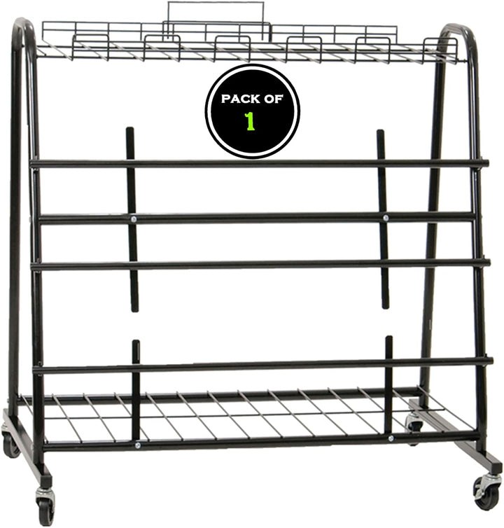 Heavy Duty Floor Dispensing Stand with Rolling Casters - 40" x 41" x 24" Automotive Seat Cover, Floor Mat & Interior Protection Roll Dispenser Rack for Auto Repair Shops, Dealerships & Detailing Centers