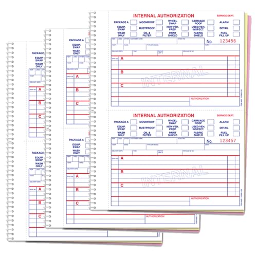 3 part carbonless form