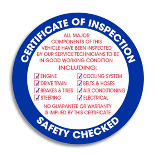 vehicle inspection sticker