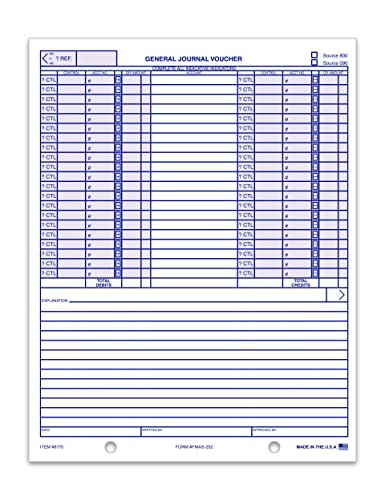 journal voucher forms