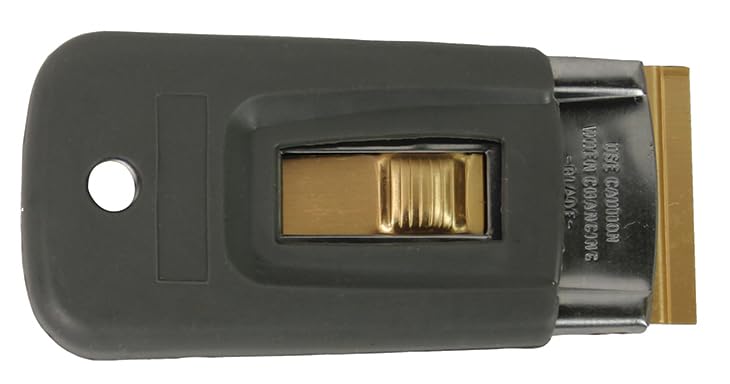 Soft Grip Push-Button Razor Blade Scraper for Automotive Use – Microtec