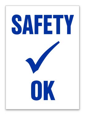 Check Ok Sticker Safety / Smog Check OK Static Cling Inspection Stickers Sheets Pack ...