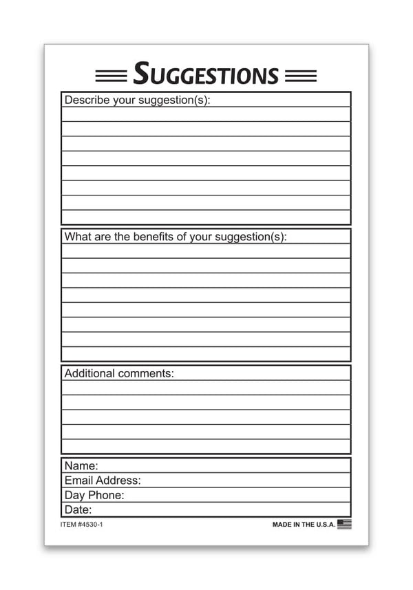 suggestion cards