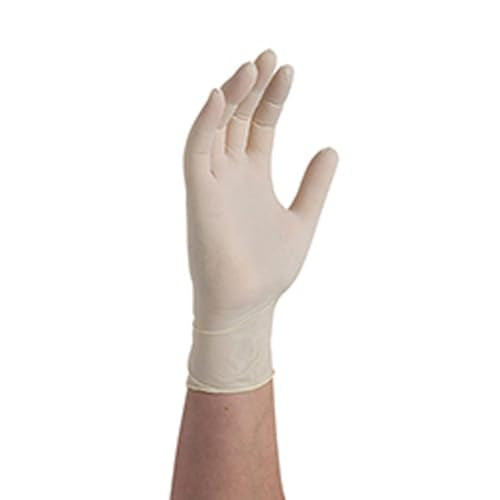 Disposable Powder-Free Latex Gloves Great for Janitorial and General Cleaning - Protection for Restaurant Work, 4 mil White