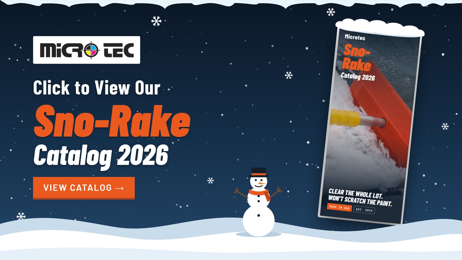 Click to view our Sno-Rake Catalog 2026